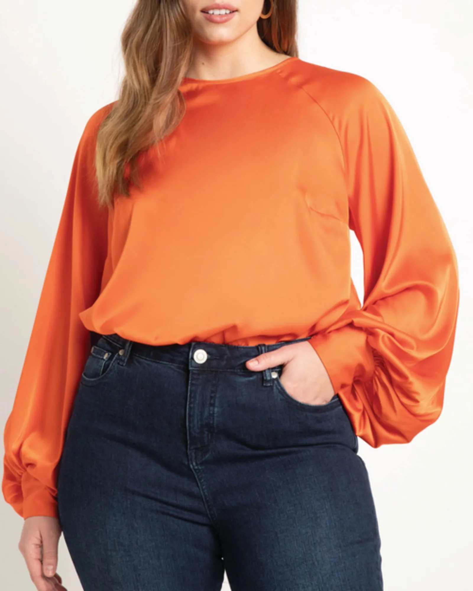 Angelica Poet Sleeve Blouse | Cherry Tomato