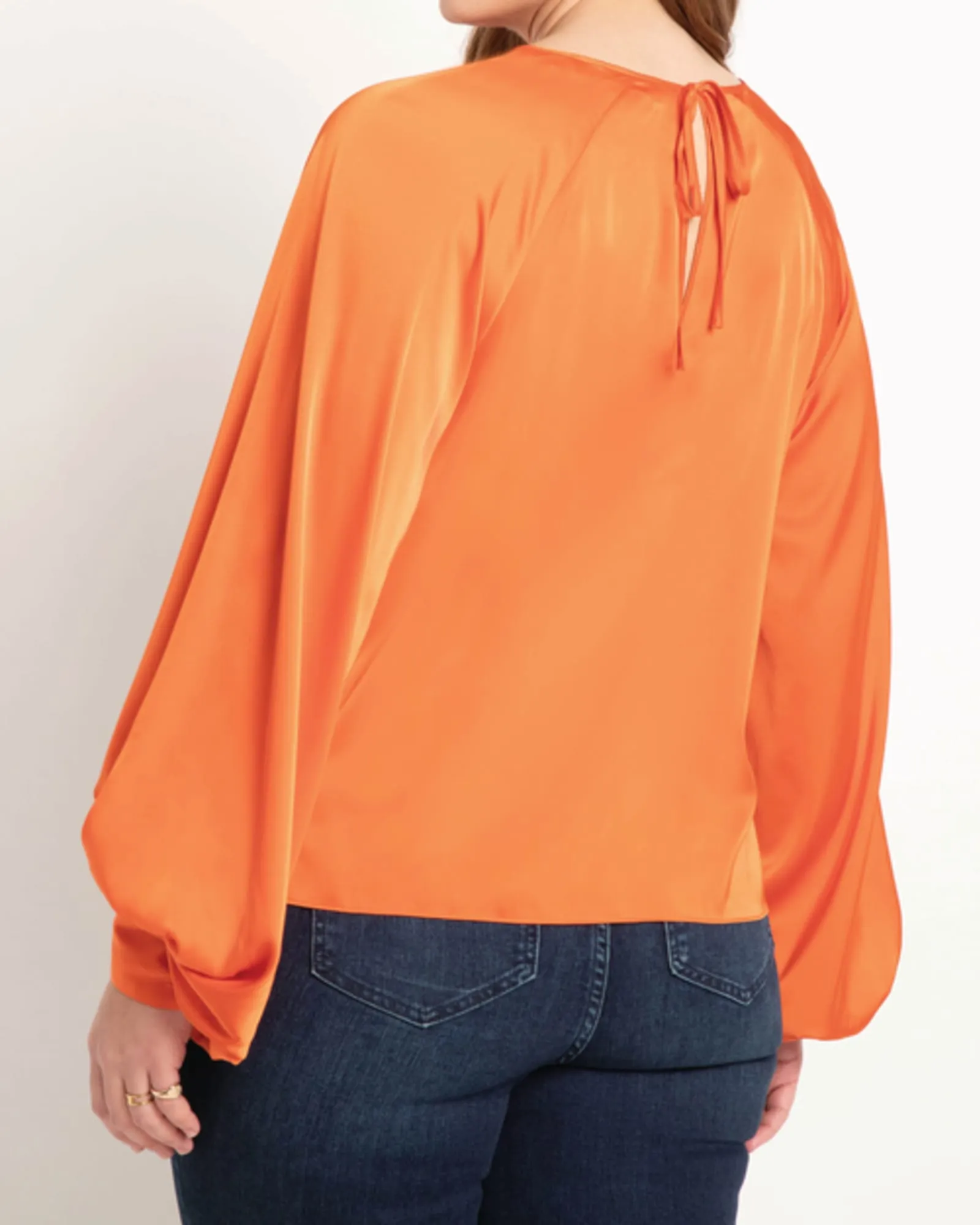 Angelica Poet Sleeve Blouse | Cherry Tomato