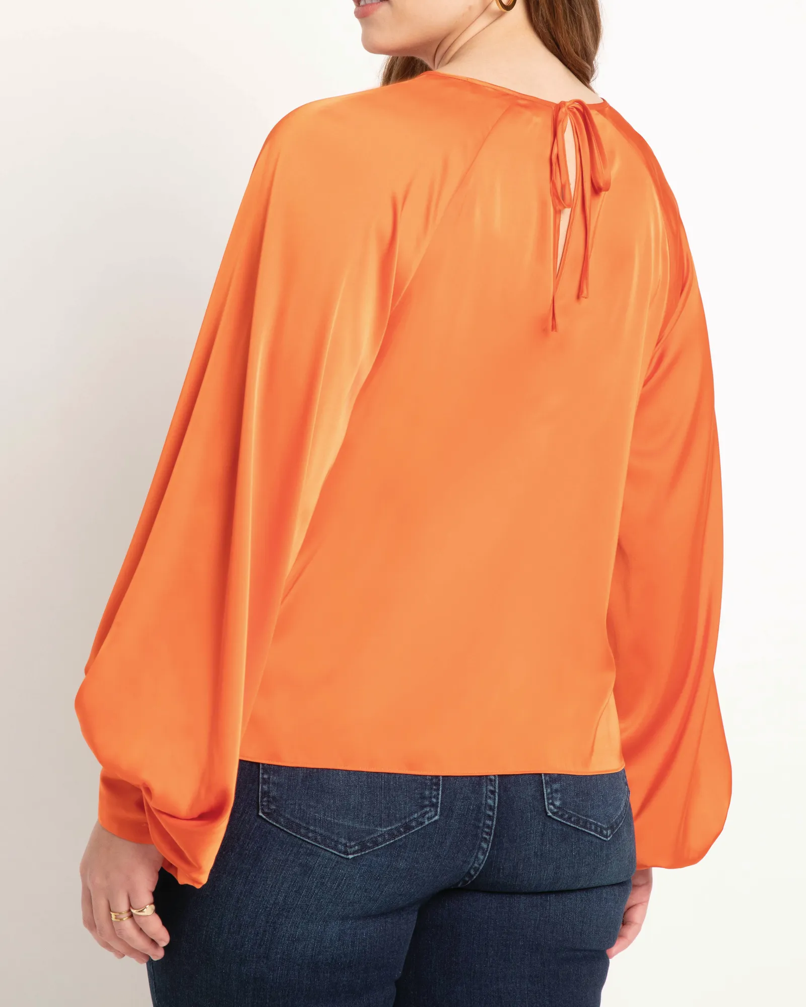 Angelica Poet Sleeve Blouse | Cherry Tomato