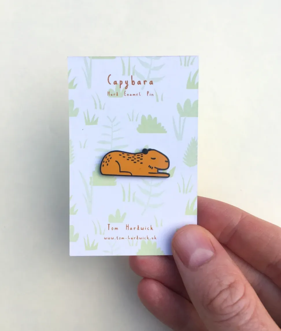 Capybara Enamel Pin