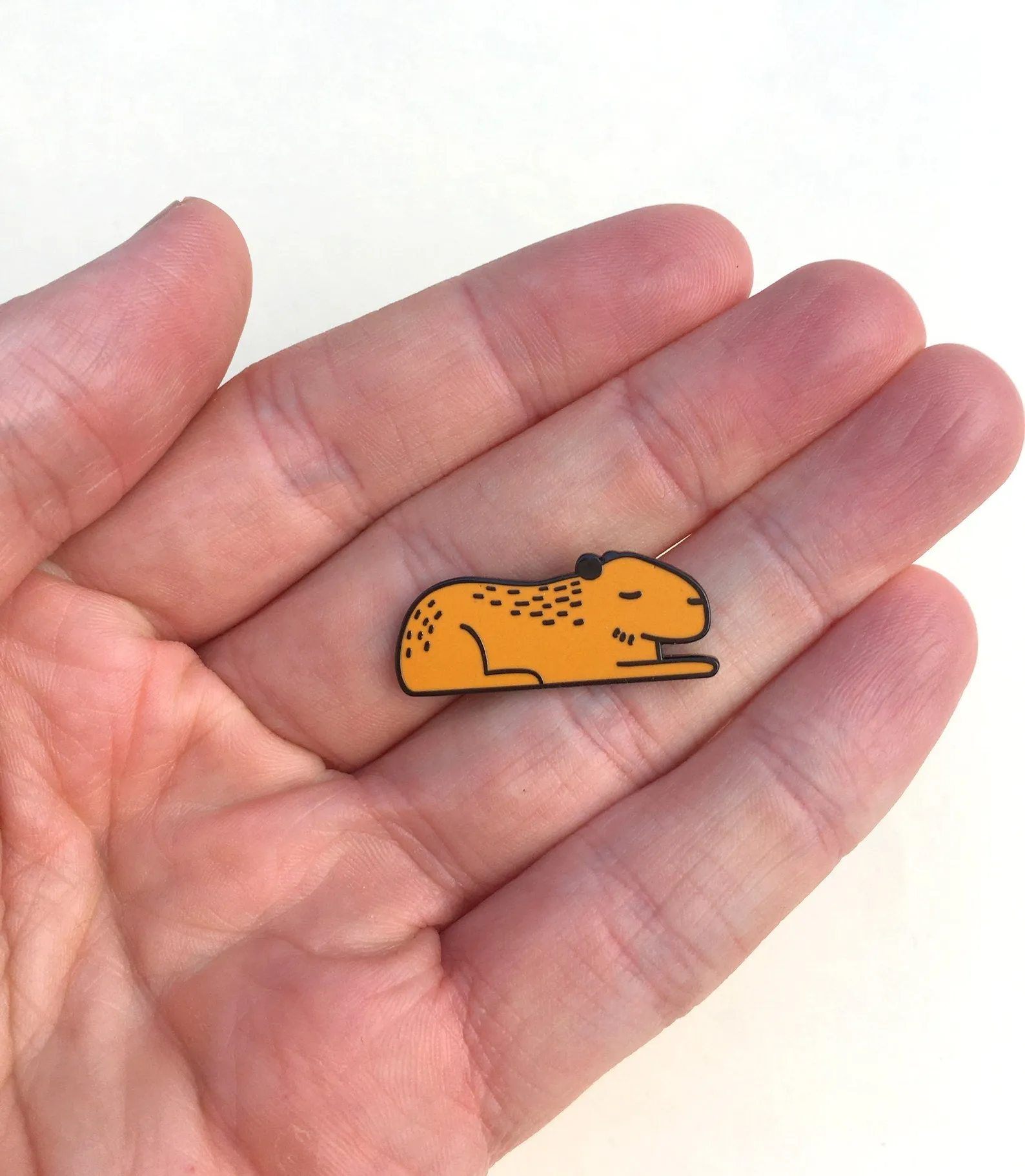 Capybara Enamel Pin