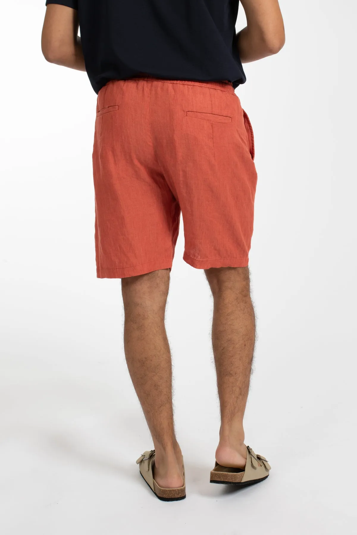 Chili Relaxed Waist Linen Short