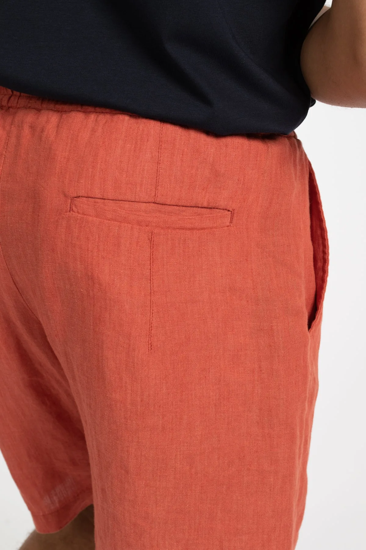 Chili Relaxed Waist Linen Short