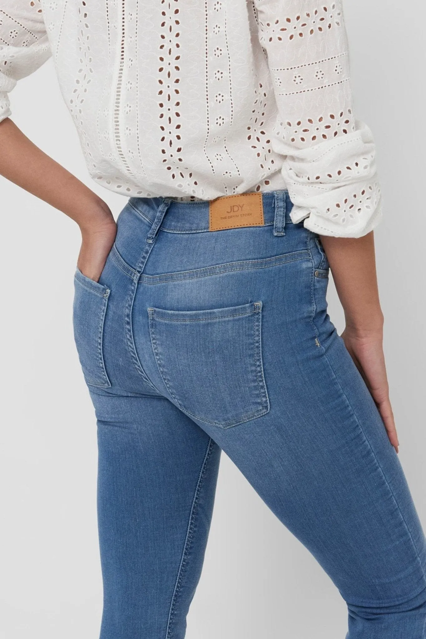 De Originale Performance Jeans - Lyseblå (high waist)