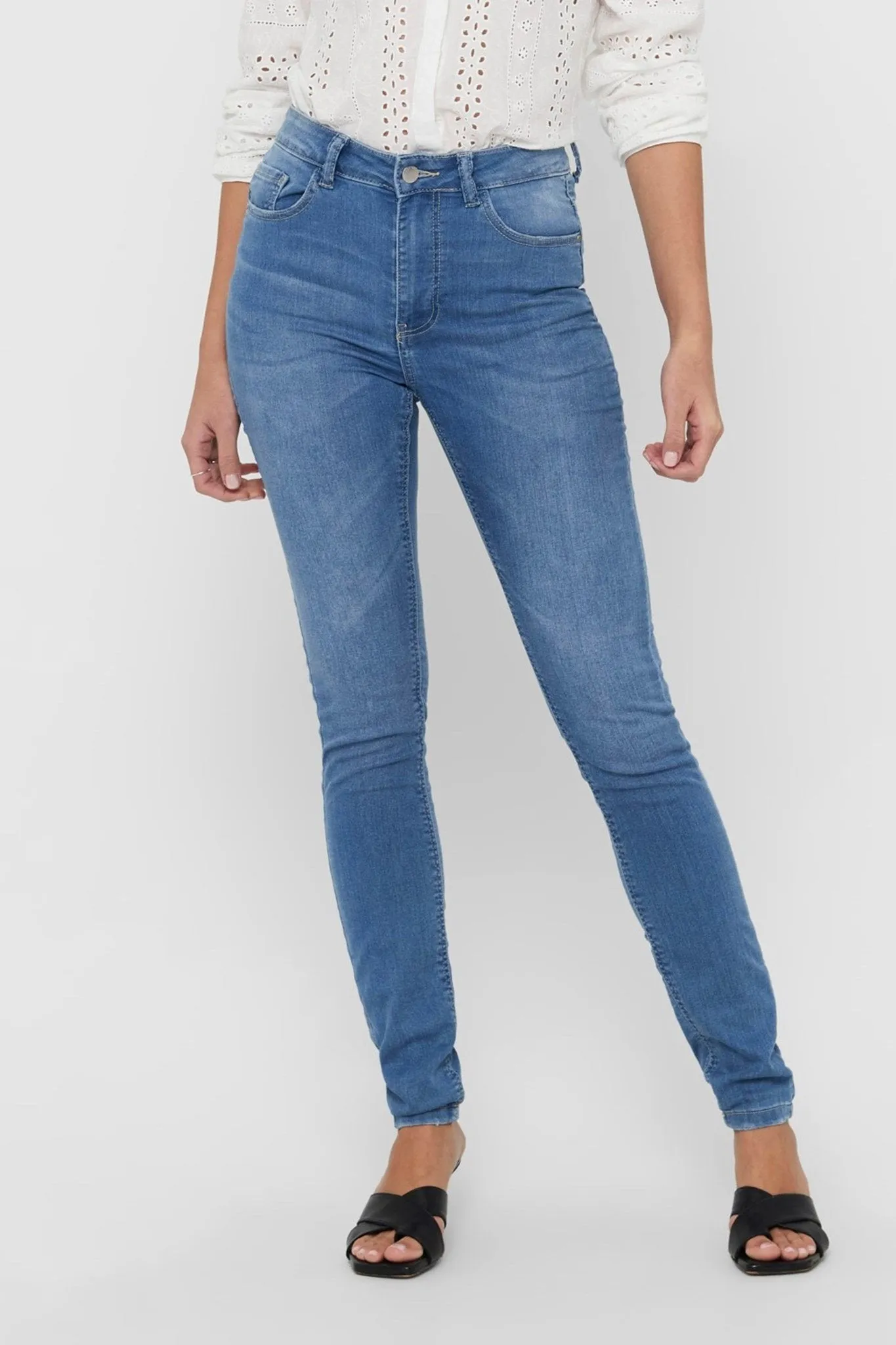 De Originale Performance Jeans - Lyseblå (high waist)