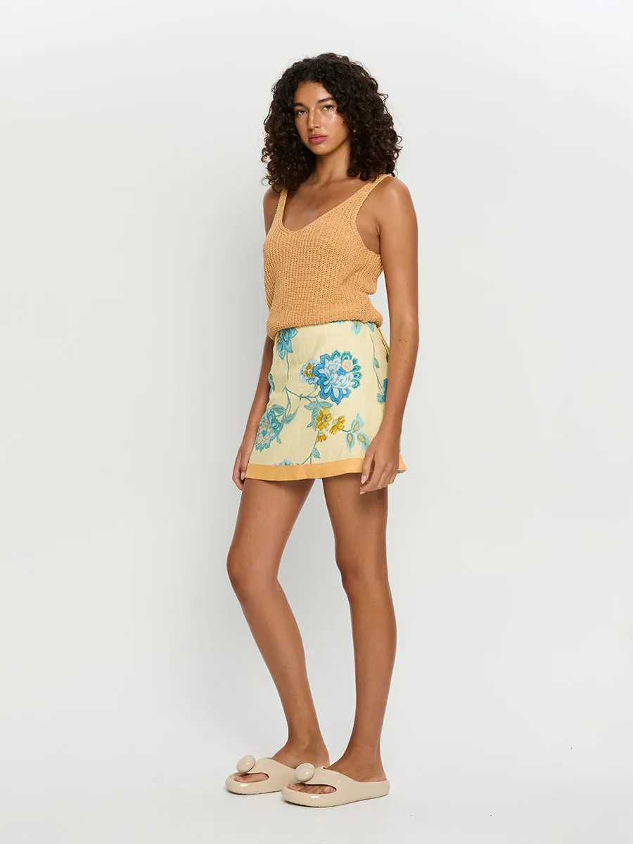 KIVARI Giselle Linen Mini Skirt