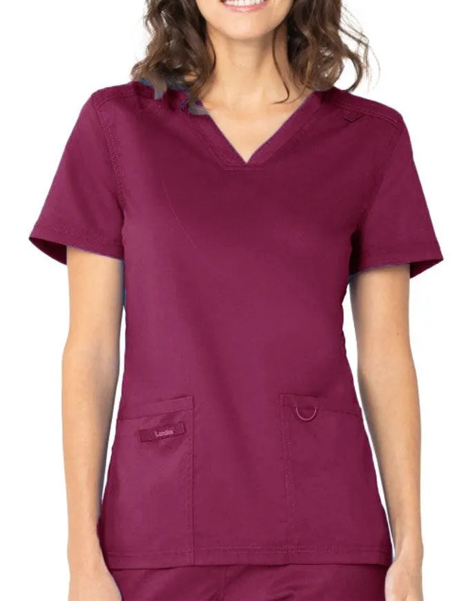 Landau ProFlex Women's V-Neck Scrub Top