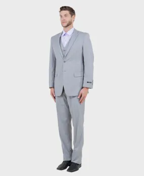 Light Grey Modern Fit 3-Piece Suit