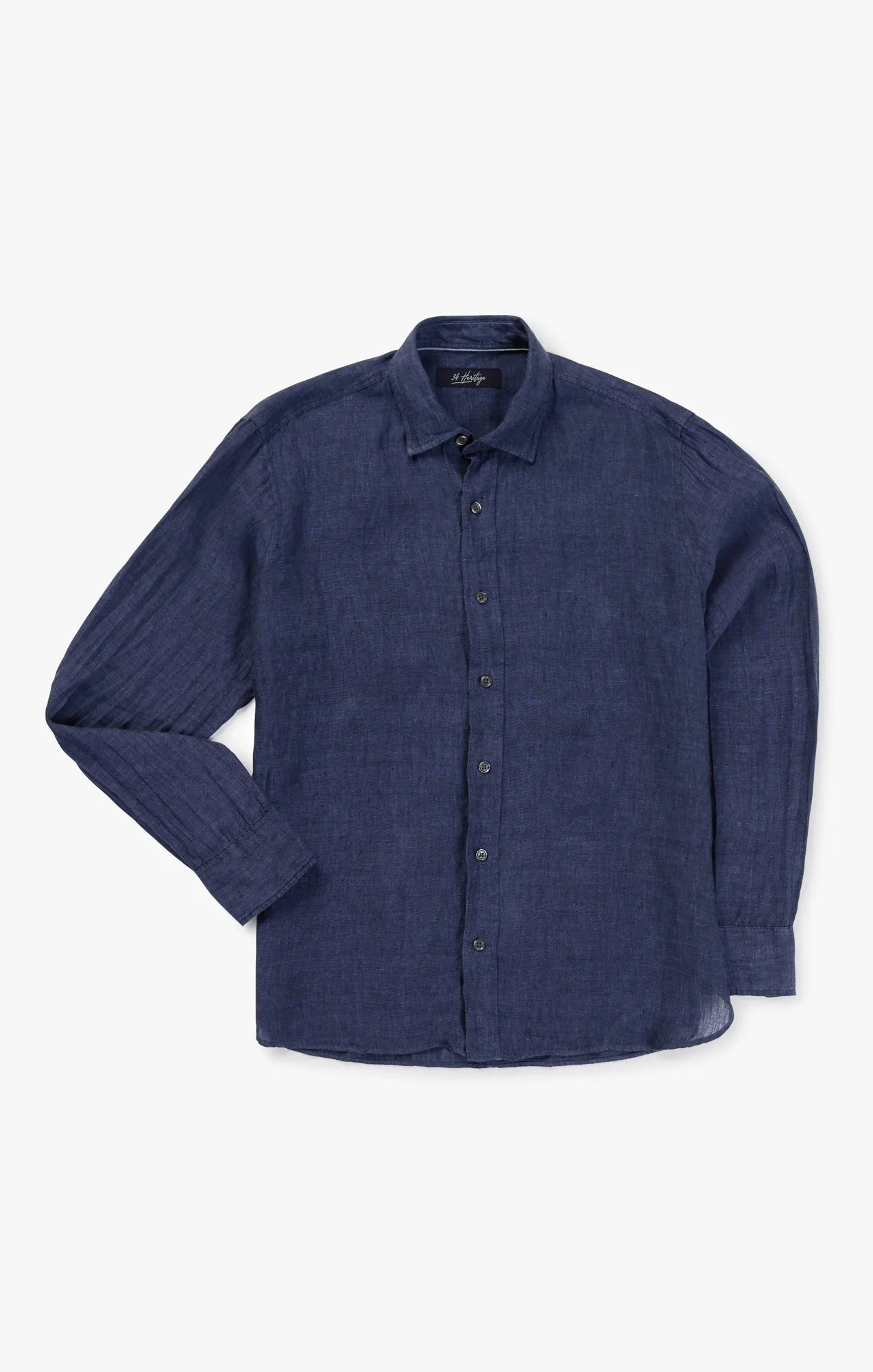 Linen Chambray Shirt in Indigo