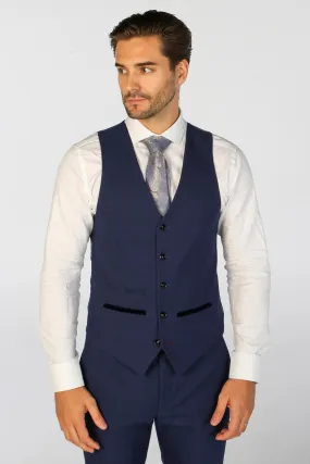 Mark - Men's Blue Check Waistcoat