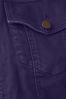 Martha Raw-Hem Denim Jacket | Purple