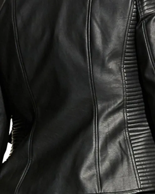 Melodie Biker Jacket | Black