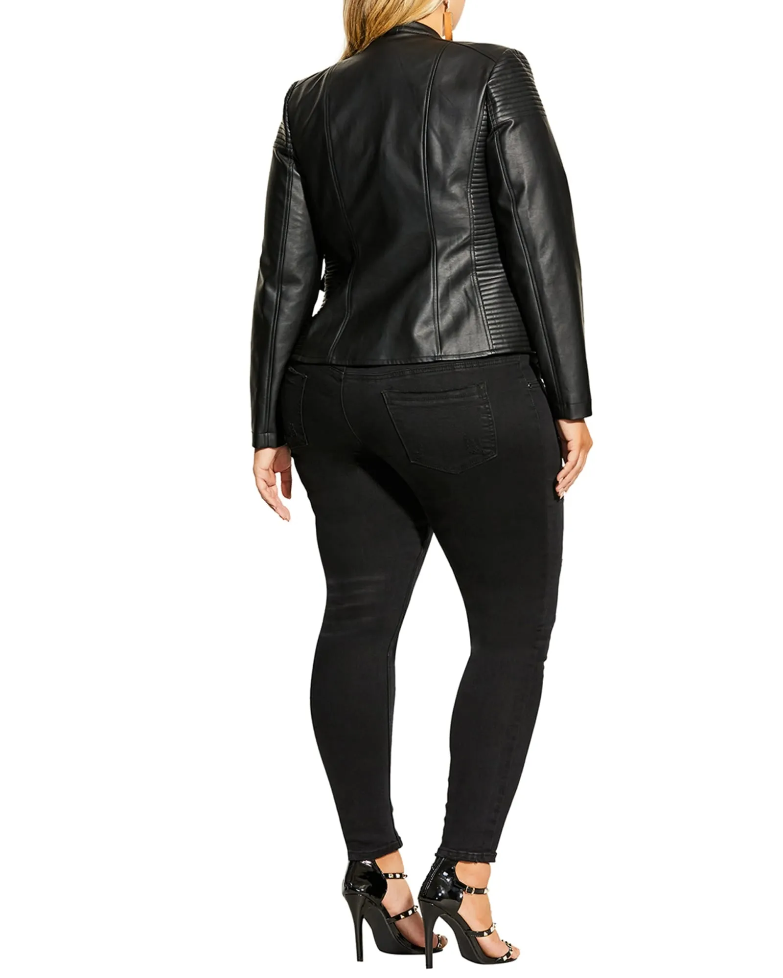 Melodie Biker Jacket | Black