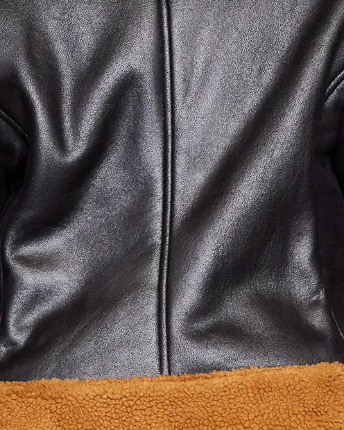 Meredith Jacket | Black/Caramel