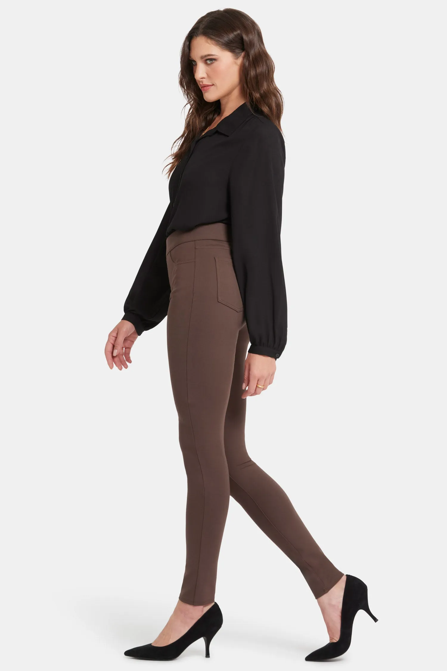 Modern Legging Pants - Coffee Bean