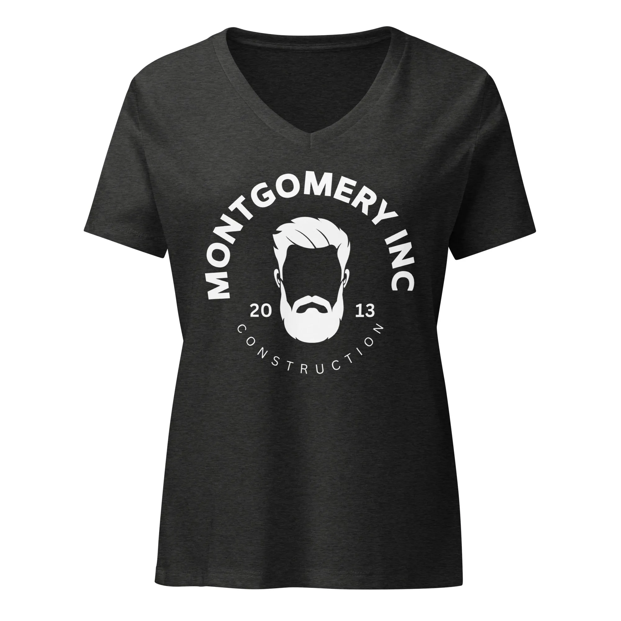 Montgomery Inc Construction: Women’s relaxed v-neck t-shirt