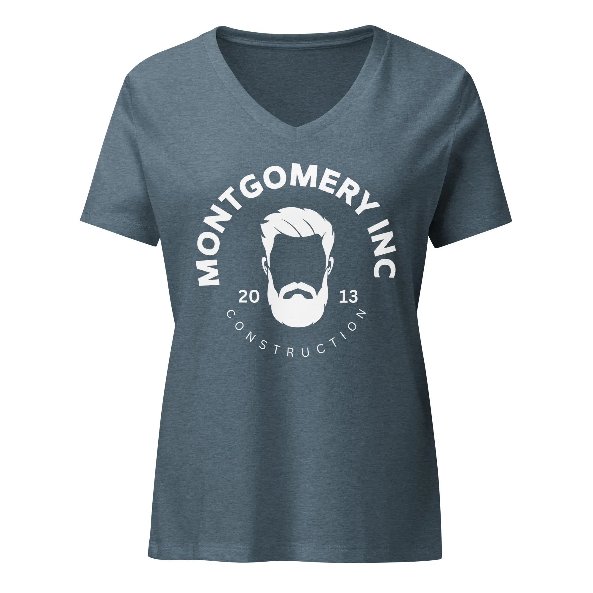 Montgomery Inc Construction: Women’s relaxed v-neck t-shirt