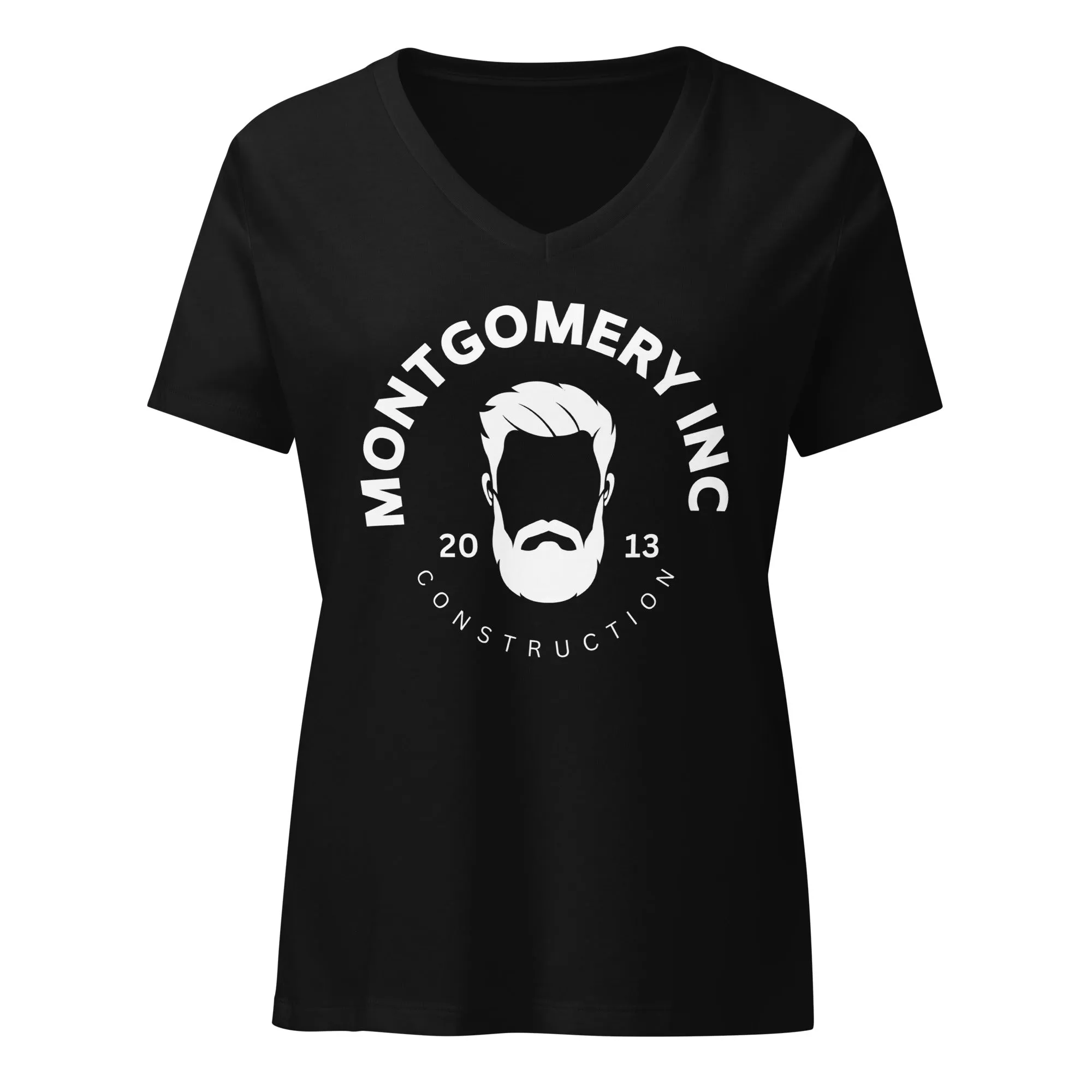 Montgomery Inc Construction: Women’s relaxed v-neck t-shirt