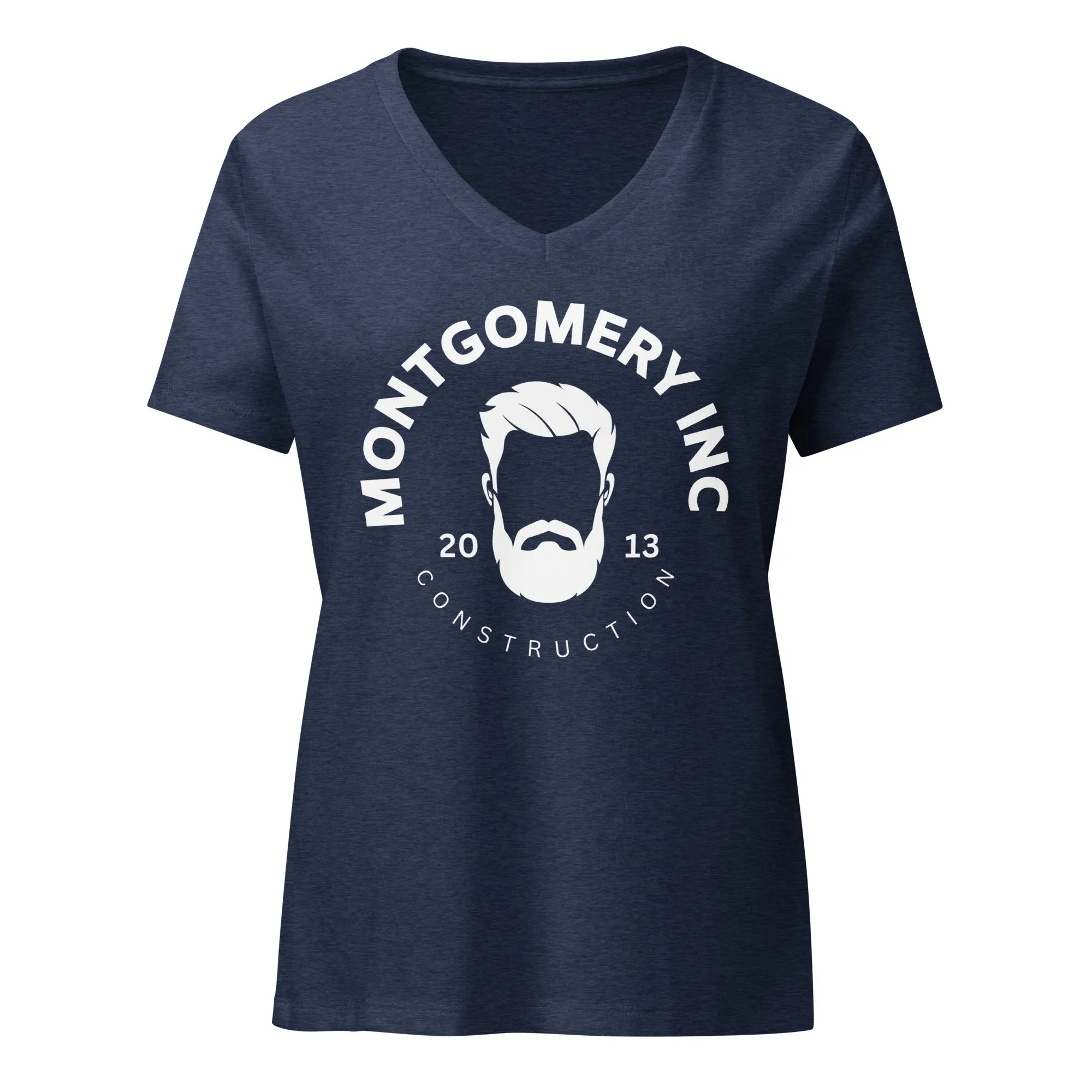 Montgomery Inc Construction: Women’s relaxed v-neck t-shirt