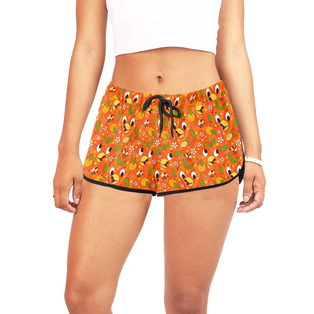 Orange Bird Women's Relaxed Shorts