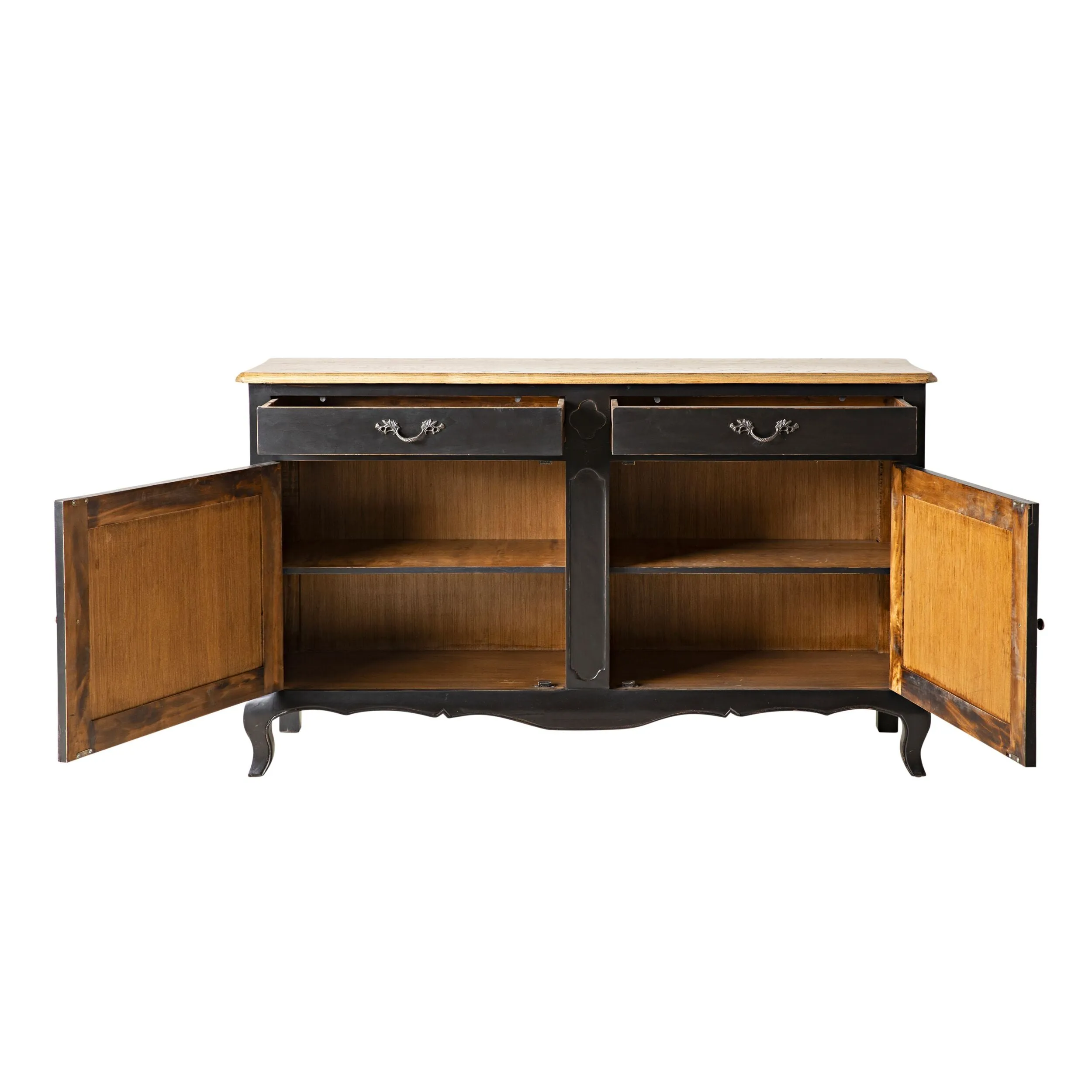 Provincial Oak Sideboard Black