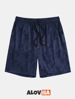 Relaxed Jacquard Print Shorts