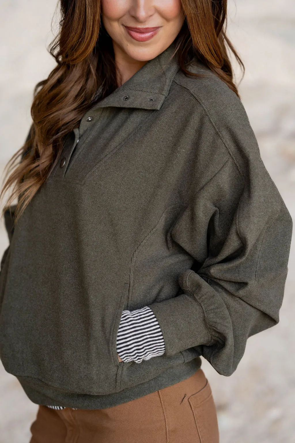 Relaxed Sleeve Pullover