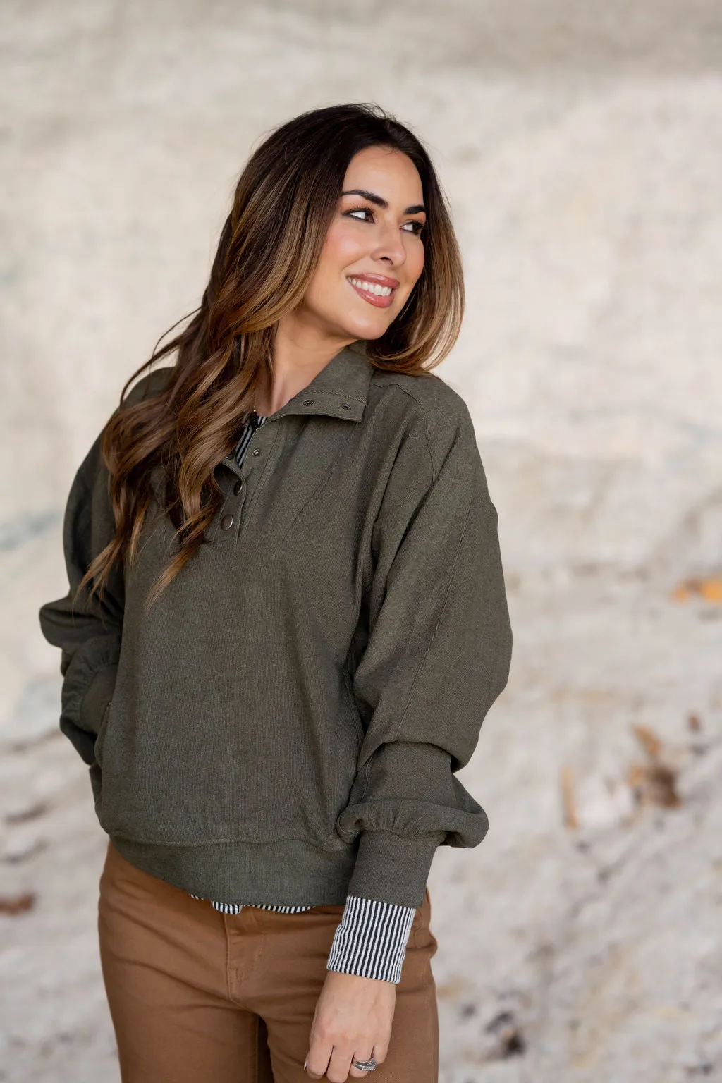 Relaxed Sleeve Pullover