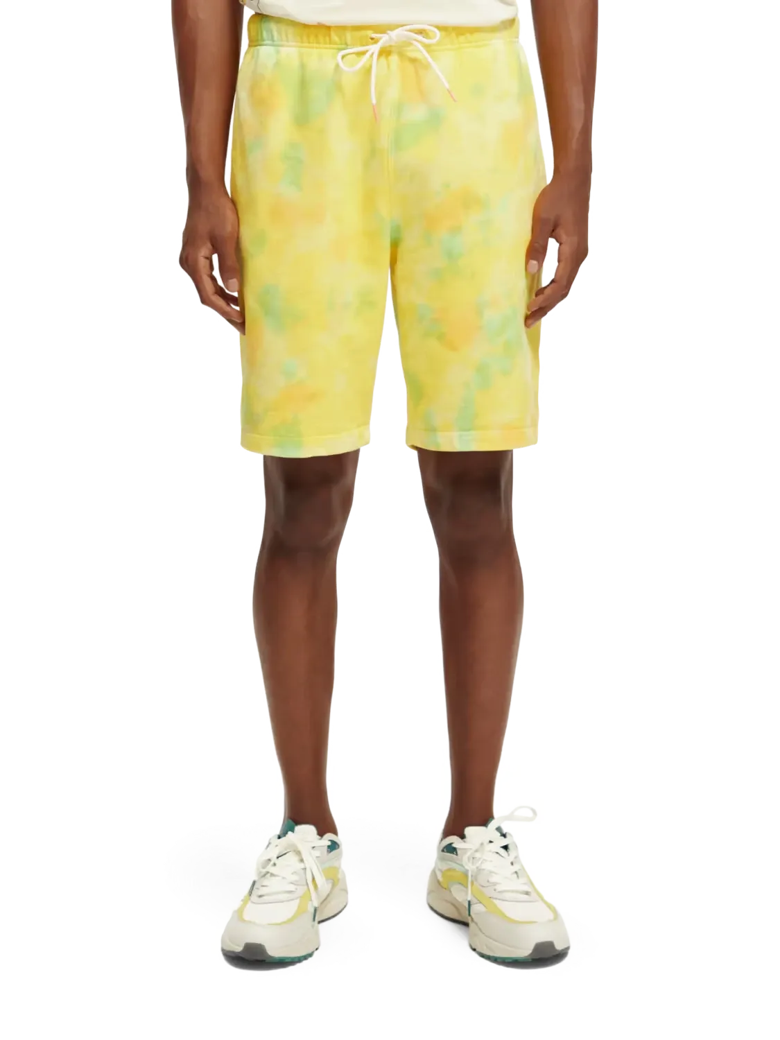 Relaxed Tie Dye Sweatshorts (Yellow) - S1733985743