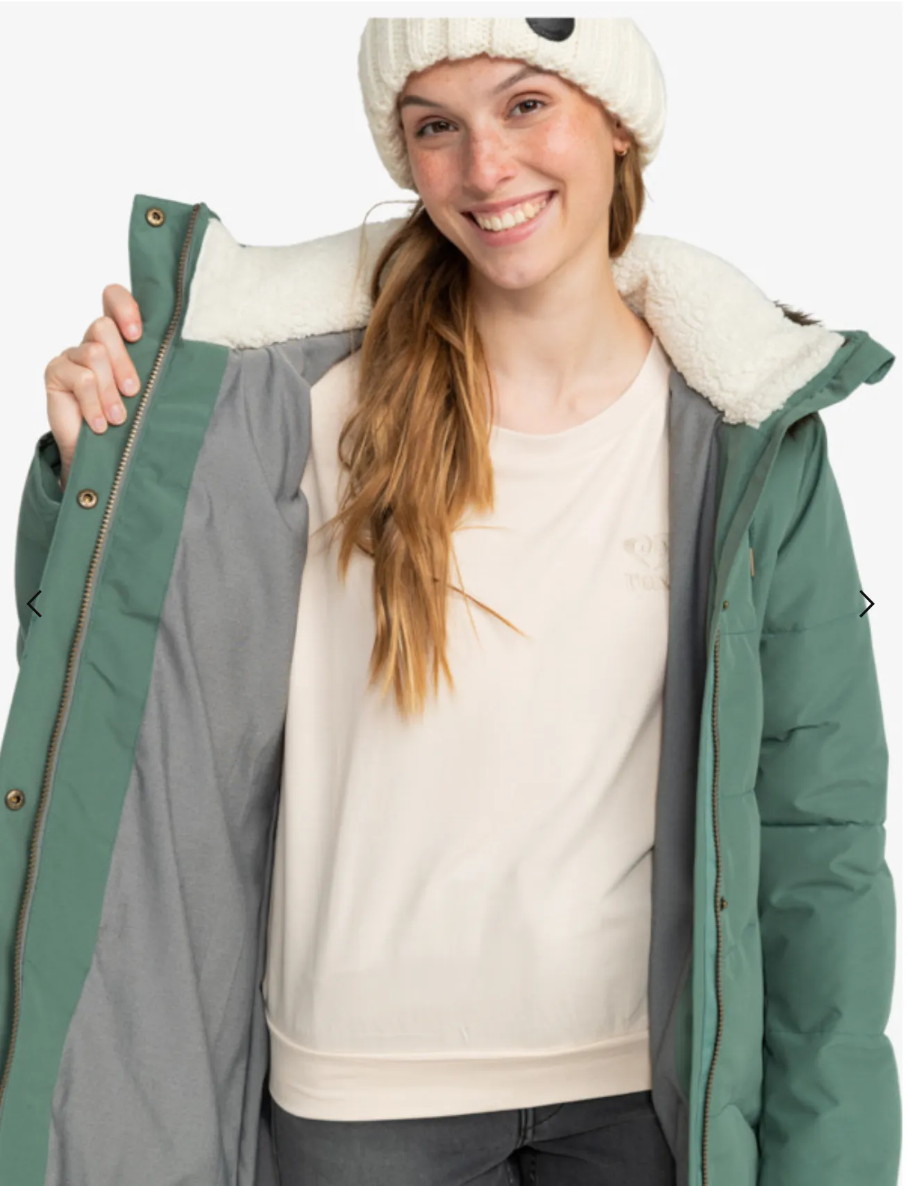 Roxy Ellie - Longline Winter Jacket For Women