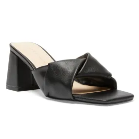 Skye Heel in Black Smooth