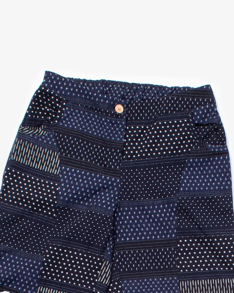 ToK x Kiriko, Balloon Pants, Indigo with White Polka Dots, Yagasuri, Shima, and Jyuji