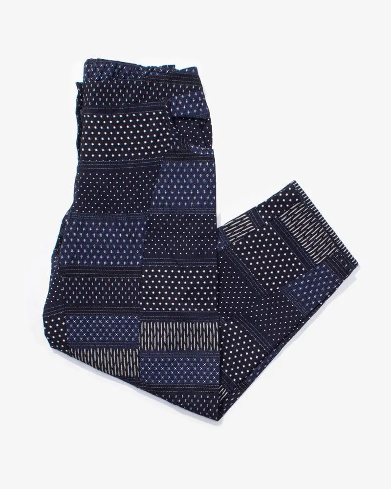 ToK x Kiriko, Balloon Pants, Indigo with White Polka Dots, Yagasuri, Shima, and Jyuji